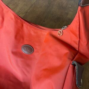Longchamp Le Pliage Hobo Bag, good preowned condition, some signs of wear